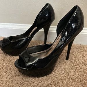 Charlotte Russe black high heels, size 7